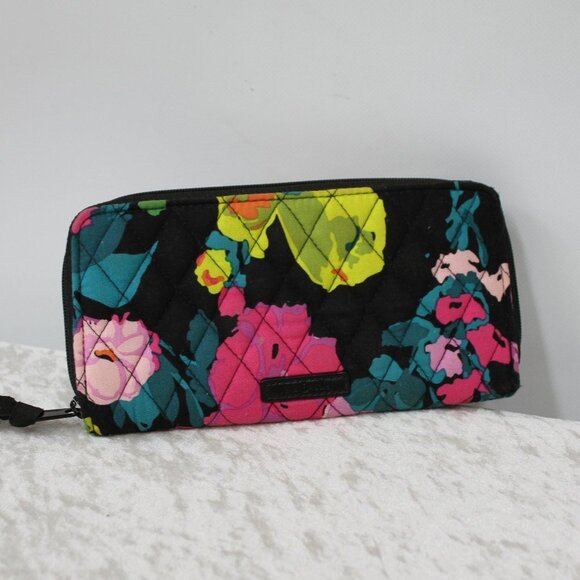 VERA BRADLEY Zip Around Floral Wallet - Picture 2 of 8